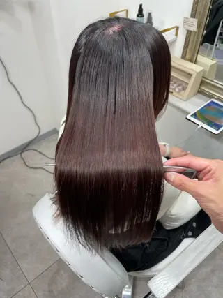 セミロング 癖解消✨️シルク 矯正💎DAIKIのヘアスタイル