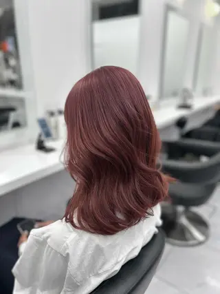 ロング カラー パーマ ヘアアレンジ メンズ キッズ ブリーチなしカラー/ ブラウン/レイヤーのヘアスタイル