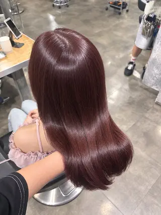 ミディアム みいな🍒/横浜/ 暖色カラー/レイヤーのヘアスタイル