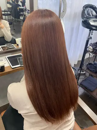 ロング カラー ヘアアレンジ 🍒ᩚ名駅/艶髪 縮毛矯正/あゆ🍒ᩚのヘアスタイル