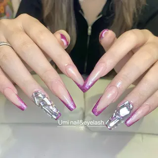 ロング Umi nail& eyelash ゆみのマツエク・マツパデザイン