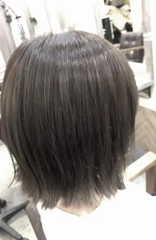 ショート カラー 髪質改善.縮毛矯正 ×韓国ヘアyukiのヘアスタイル