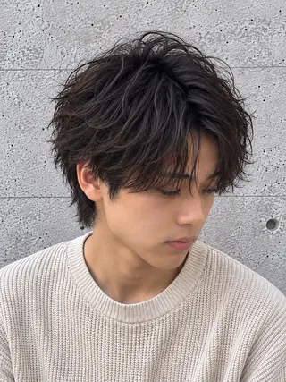 ミディアム メンズ ORI. men’s hairのヘアスタイル