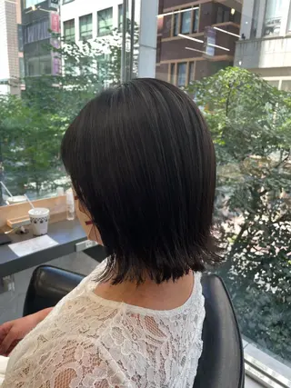 ミディアム レイヤー× 顔まわり/MIUのヘアスタイル