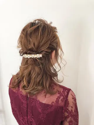 ミディアム 松田 みのりのヘアスタイル