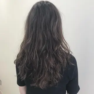 セミロング カラー パーマ 店長 大方康暉のヘアスタイル