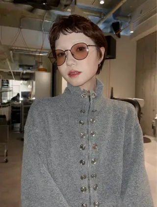 ショート miu🪅縮毛矯正 モデル募集のヘアスタイル