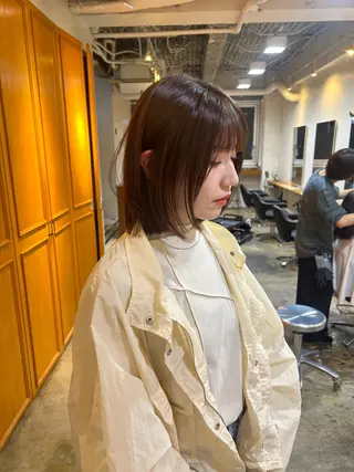 ミディアム カラー ナチュラル大人っぽい スタイル MAORIのヘアスタイル