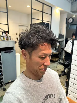ショート パーマ メンズ メンズ専門 Ryukiのヘアスタイル