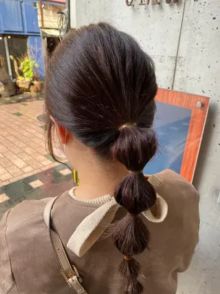 カラー ヘアアレンジ おん眉美容師eMu✄ yuka‪🤍のヘアスタイル