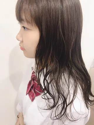 ロング カラー パーマ ヘアアレンジ ちこ .のヘアスタイル