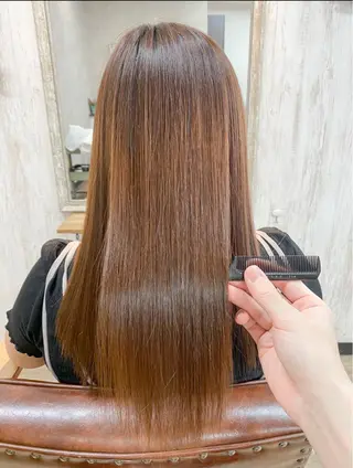 ロング 🫧‪縮毛矯正 かとうよしき🫧のヘアスタイル