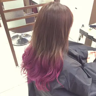 ロング カラー 大平 美沙のヘアスタイル