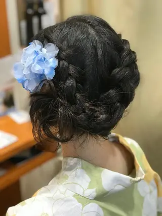 ヘアアレンジ 代表 しみず としやのヘアスタイル