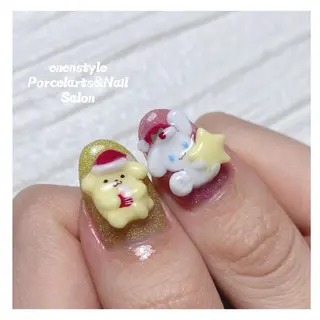 ミディアム ネイル 🐾enen style 🐾のネイルデザイン