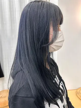 セミロング カラー メンズカットパーマ/ ブリーチ高柳将太のヘアスタイル
