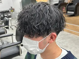 パーマ メンズ 新潟駅前/シャドウ パーマ/横堀陵太のヘアスタイル