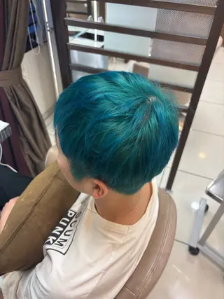 ショート カラー 暖色カラー❤️横浜 エクステらん🦖のヘアスタイル