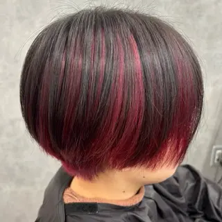 カラー Yoshiいろあそび 八王子/ハイトーンのヘアスタイル