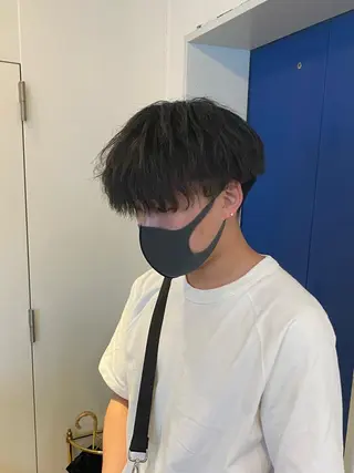 ショート パーマ メンズ JINKIメンズ特化 メンズカットパーマのヘアスタイル