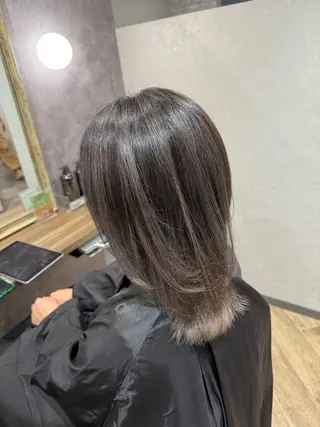 セミロング カラー 阪急箕面駅 徒歩1分千葉のヘアスタイル