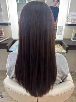 ロング カラー ルプラボウ 石黒よう子のヘアスタイル