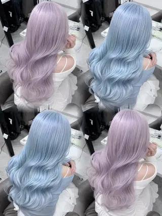 セミロング ブリーチ特化🌈 MANATOのヘアスタイル