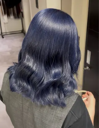 ミディアム カラー ‎MOMO/‎ブリー チ/ダブルカラー🖤のヘアスタイル