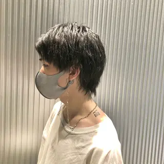 ミディアム メンズ エビスザキレン/メン ズ/心斎橋🌳のヘアスタイル