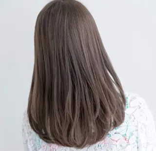 セミロング カラー パーマ ✂︎美容室✂︎ hiroマンツーマンのヘアスタイル
