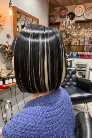 ロング カラー 今枝莉菜 上品なツヤカラーのヘアスタイル