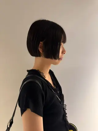 ショート 名駅/酸性ストレート /艶カラー/アヤハのヘアスタイル