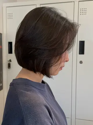 ショート ボブ/レイヤーカット 縮毛矯正/コウキ新宿のヘアスタイル