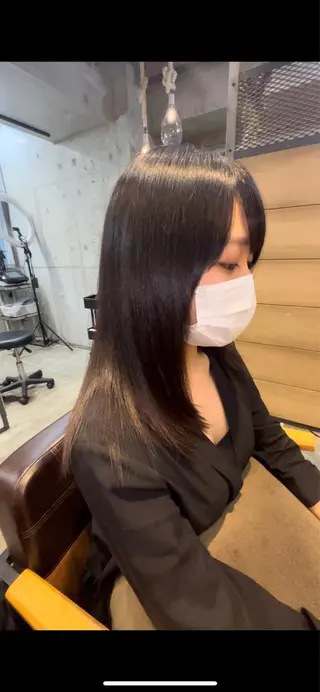 ミディアム 髪質改善 永田零亜のヘアスタイル