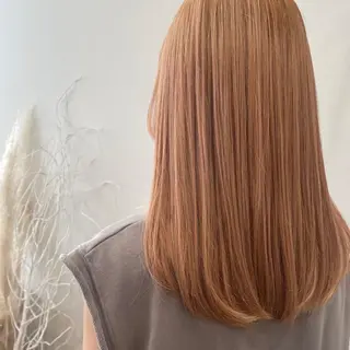 ロング カラー ヘアアレンジ MIRUKA/ 暖色カラー/ベージュのヘアスタイル