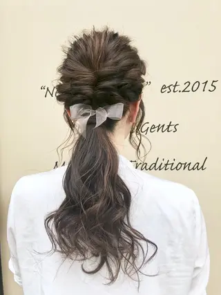 ヘアアレンジ NATSUMI AR.MARAのヘアスタイル