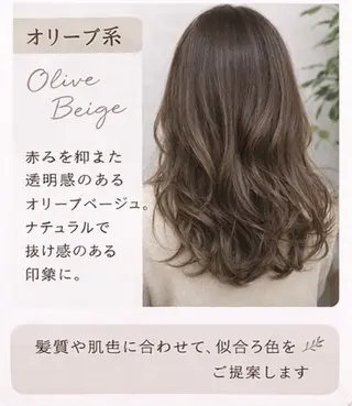 セミロング 上原成統/艶カラー/ 白髪ぼかし/表参道のヘアスタイル