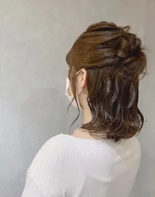 セミロング カラー ヘアアレンジ 似合わせカット/ 艶カラー/いらみなのヘアスタイル