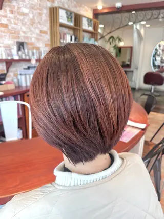 ショート カラー 桂 琴美のヘアスタイル