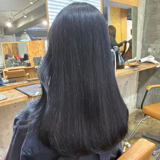 セミロング カラー ふかたさや🌟 艶感カラー🌟のヘアスタイル