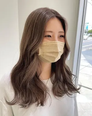 セミロング カラー mir MIYUのヘアスタイル
