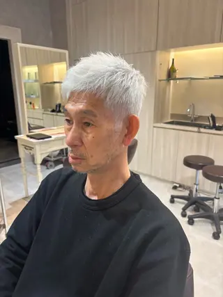 ショート カラー メンズ CAMUE代表 Masaのヘアスタイル