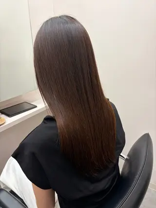 セミロング とき/髪質改善/透明 感カラー☘️のヘアスタイル