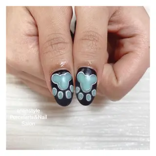 ミディアム ネイル 🐾enen style 🐾のネイルデザイン