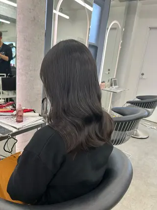 セミロング 髪質改善/縮毛矯正 山口蒼太のヘアスタイル