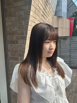 ミディアム 似合わせカット&艶 カラー🤍ヒナタ🤍のヘアスタイル