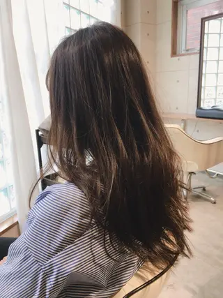 ロング カラー 透明感カラー ボブ/ 直感カラー診断のヘアスタイル