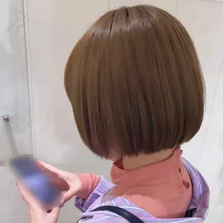 ショート カラー yui🥀/ボブ /ブリーチなしカラーのヘアスタイル