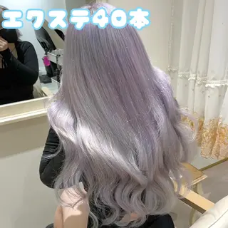 ロング カラー MOE🐈⬛🎀 エクステ/ワンホンのヘアスタイル