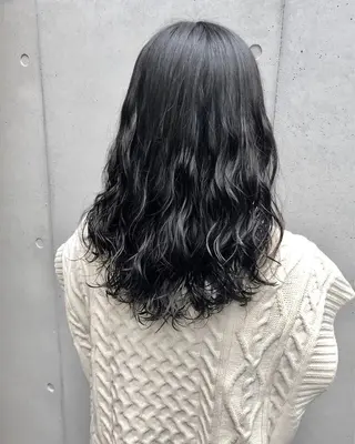 ミディアム パーマ ボブパーマコテ巻き風 パーマNo1深江秀平のヘアスタイル